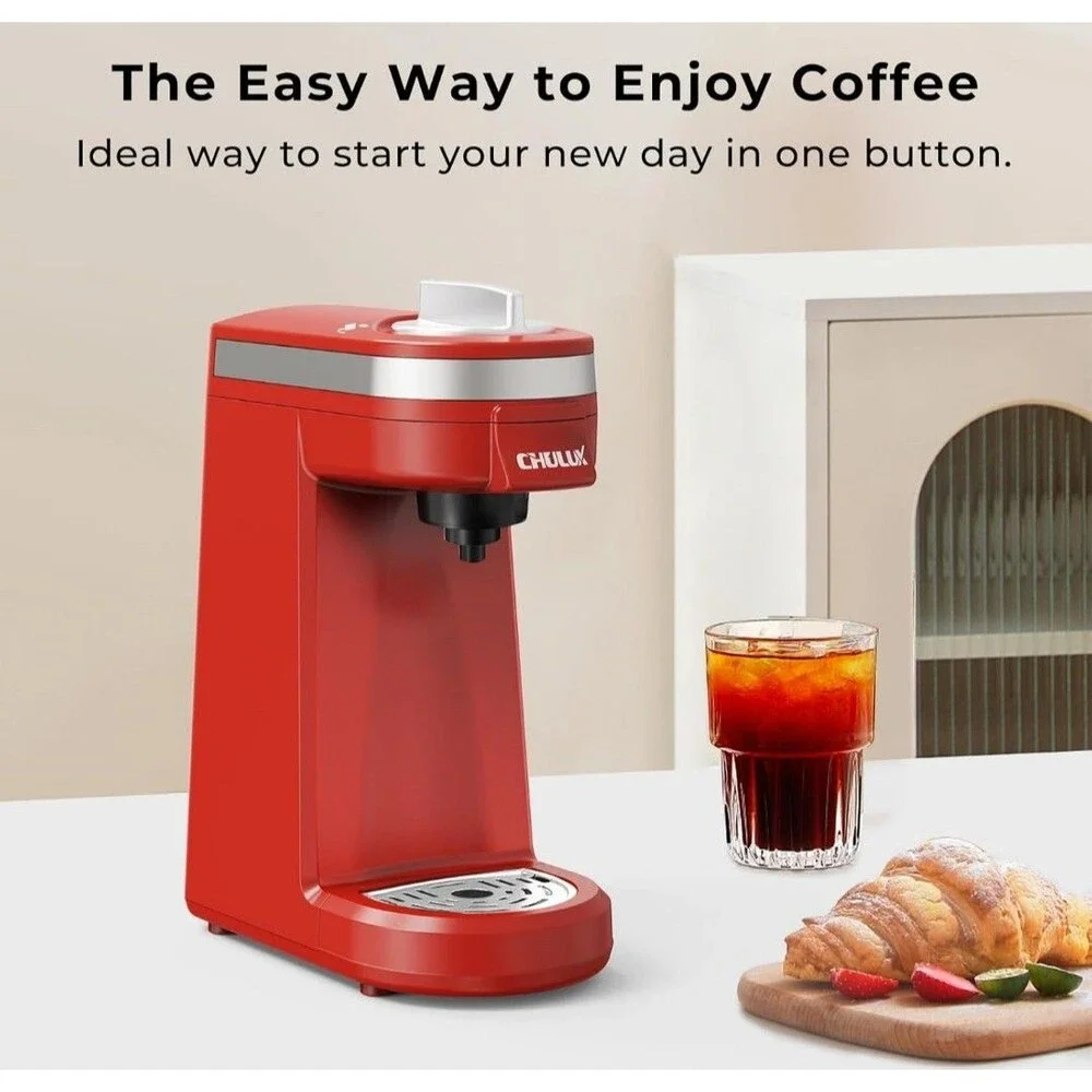 CHULUX Mini Coffee Maker for K Capsule Single Serve Coffee Maker for One Cup ...